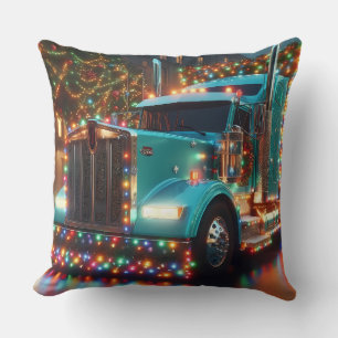 Coussin Camion de Noël avec lumières