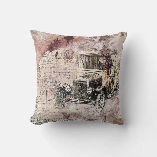 Coussin Camion vintage (Recto)