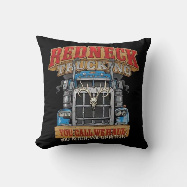 Coussin Camionnage à col roux (Recto)