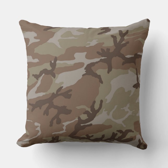 Coussin Camo du désert urbain (Recto)