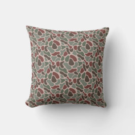 Coussin Camo Rétro (rouge vert)