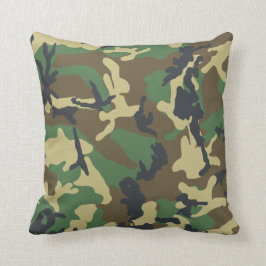 Coussin Camo Vert Imprimer Motif Armée Fatigue