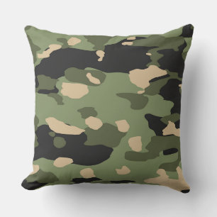Coussin Camou vert