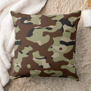 Coussin camouflage abstrait 2