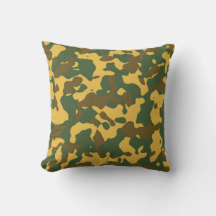 Coussin Camouflage Brown vert Jeu d'oreiller