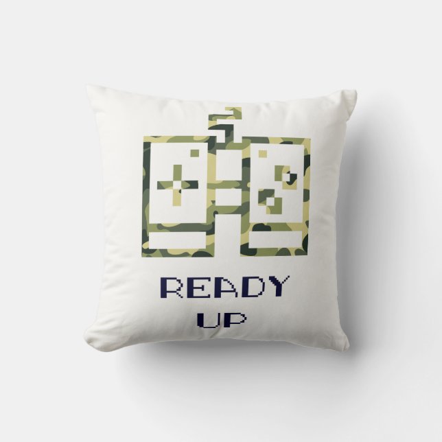 Coussin Camouflage Contrôleur de jeu vidéo prêt Gamer (Recto)