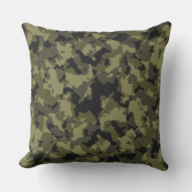 Coussin Camouflage style militaire (Recto)
