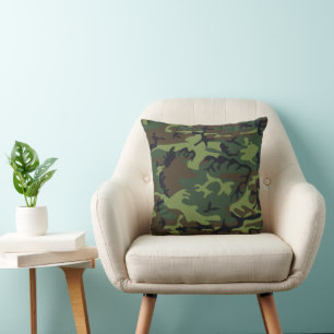 Coussin Camouflage vert militaire