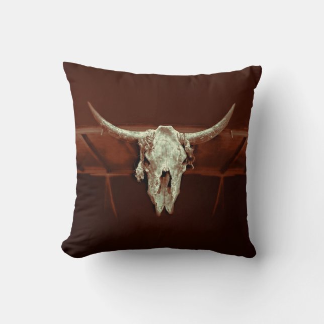 Coussin Campagne de l'Ouest de la Russie Brown de la crête (Recto)