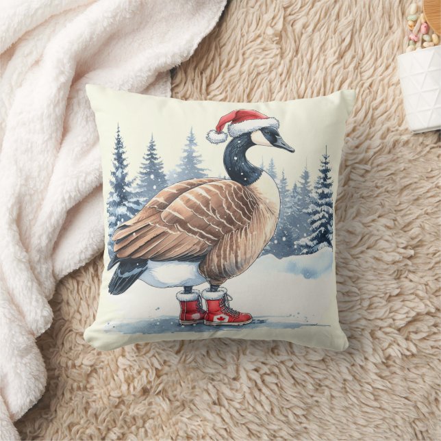 Coussin Canada Goose Noël canadien (Couverture)
