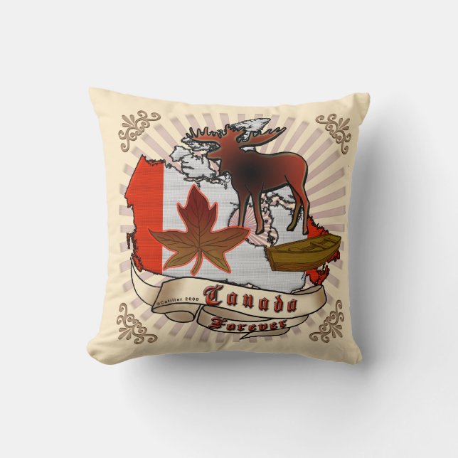Coussin Canada pour toujours (Recto)