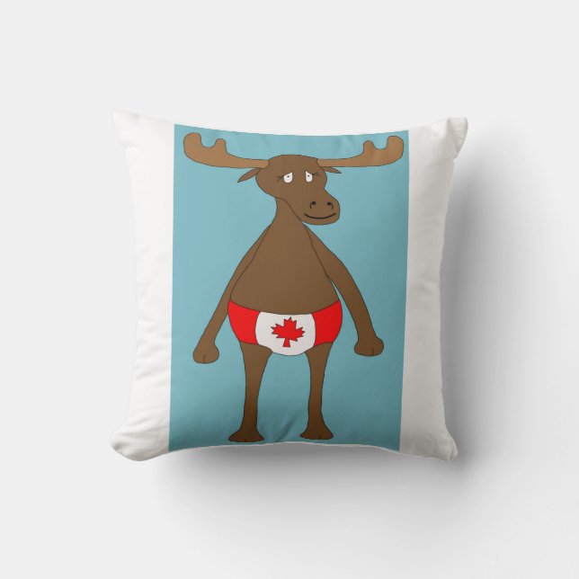 Coussin Canadien, hein ? Orignaux (Recto)