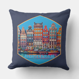 Coussin Canal Amsterdam Pays-Bas Europe