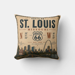 Coussin Canapé d'accès à la route 66 de St Louis