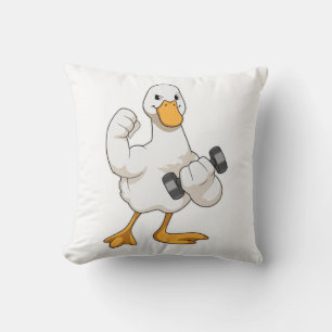 Coussin Canard à Bodybuilding avec Dumbbell