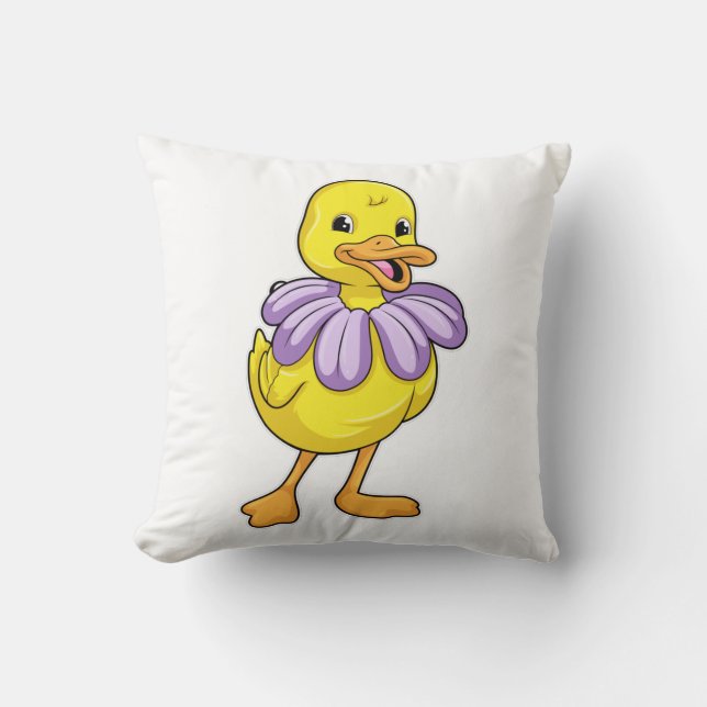 Coussin Canard avec marguerite (Recto)