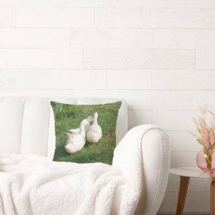 Coussin Canards blancs Lancer l'oreiller