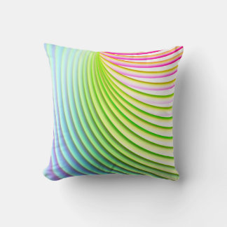 Coussin Candy Stripe Pastel Arc-en-ciel couleur vive