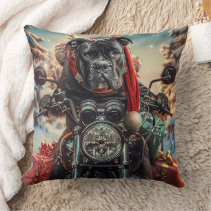 Coussin Cane Corso Chien équitation Moto Noël