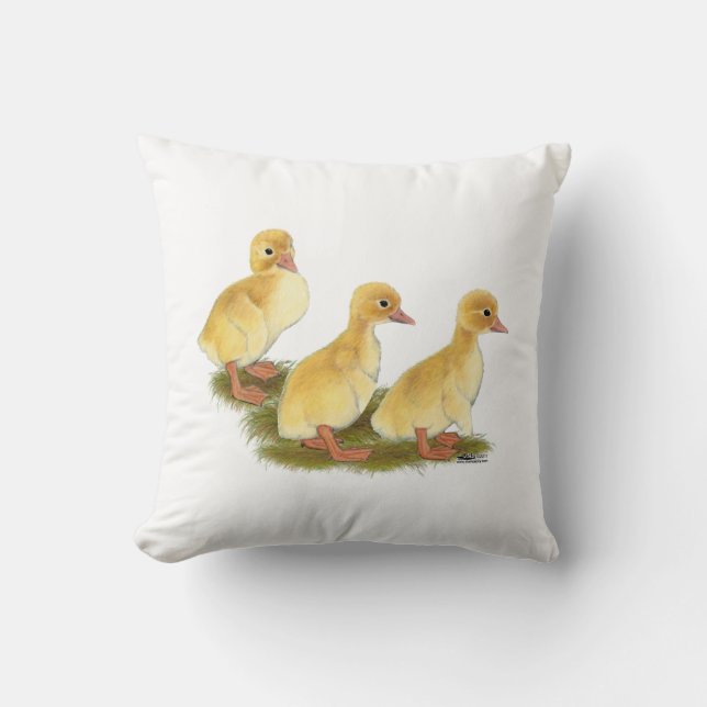 Coussin Canetons jaunes (Recto)