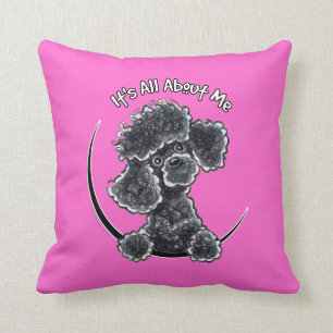 Coussin Caniche de jouet noir IAAM