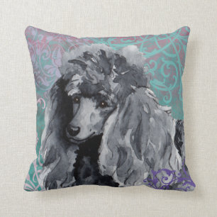 Coussin Caniche miniature élégant