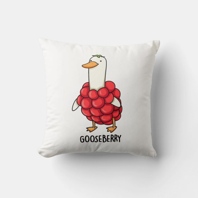 Coussin Canon à baies amusant Gooseberry (Recto)