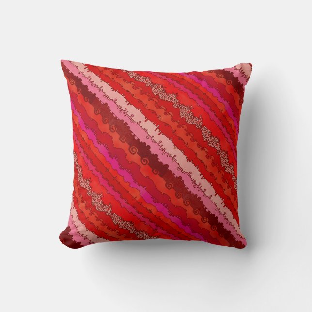 Coussin Canyonlands aux nuances du rouge (Recto)