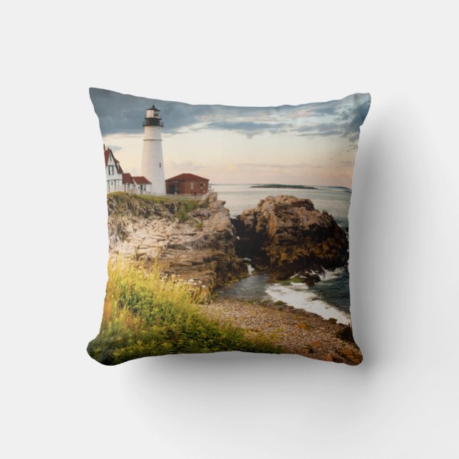 Coussin Cap principal Elizabeth, je du phare | de Portland (Recto)