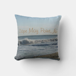 Coussin Cape May Point, NJ Ocean Waves Sandy Beach