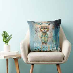 Coussin Cape San Blas Florida Beach Cat