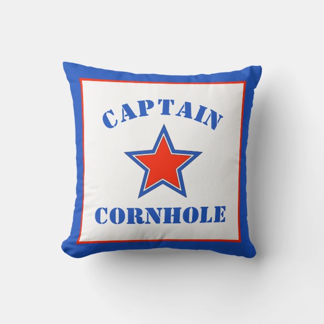 Coussin Capitaine Cornhole (Recto)