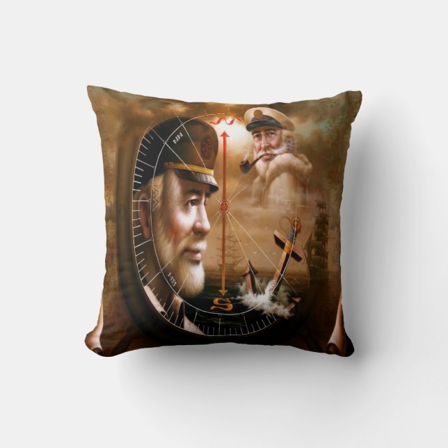 Coussin Capitaine de la marine marchande 3 (Recto)