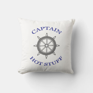 Coussin "Capitaine Hot Stuff" Jetez l'oreiller