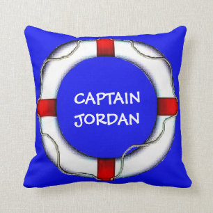 Coussin Capitaine nautique Personnalisé Lifesaver