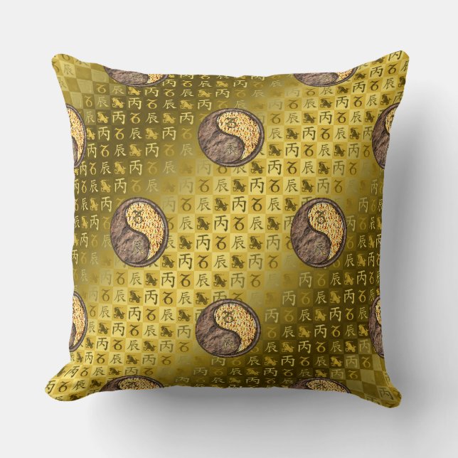 Coussin Capricorne & Dragon de feu (Recto)