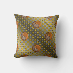 Coussin Capricorne & Lapin de bois