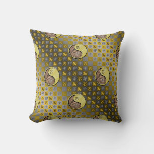 Coussin Capricorne & Lapin Métal