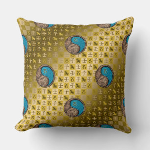 Coussin Capricorne & Rat d'eau