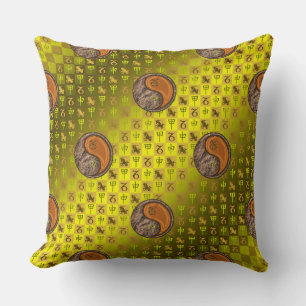 Coussin Capricorne & Singe de bois