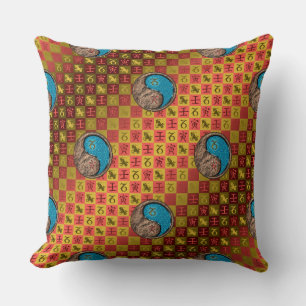 Coussin Capricorne & Tigre d'eau