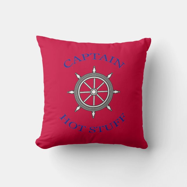 Coussin « Captain Hot Stuff » (Recto)