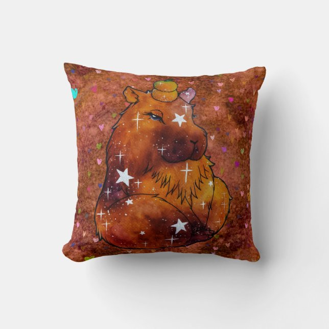 Coussin Capybara named Dream (Recto)