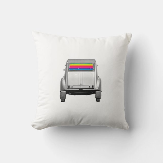 Coussin Car + rainbow (Recto)
