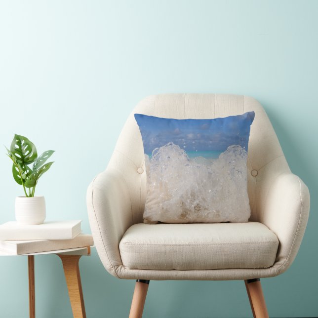 Coussin Caraïbes Island Wave Love 1 (Chaise)