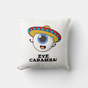 Coussin Caramba de l'oeil amusant pistolet mexicain