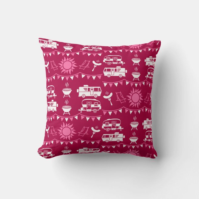 Coussin Caravan Camping Maison Décor (Recto)