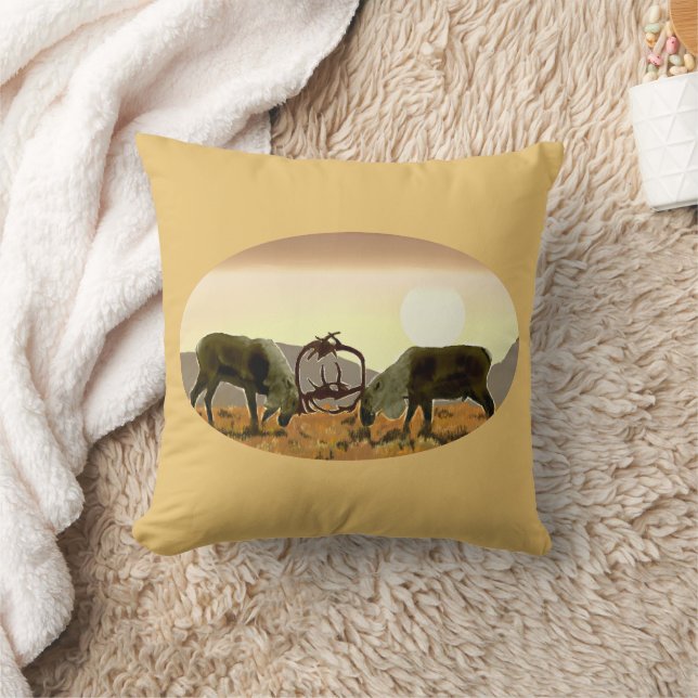 Coussin Caribou Duel (Couverture)