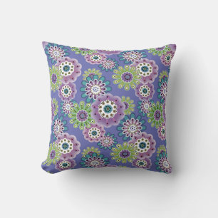 Coussin Caricature amusante Abstraite fleurs fleuris enfan