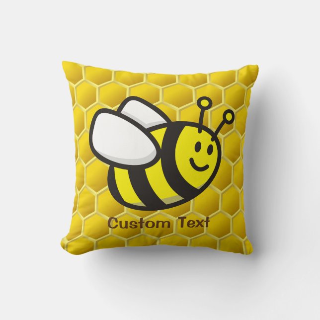 Coussin Caricature d'abeilles (Recto)